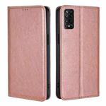 For TCL 50 5G Gloss Oil Solid Color Magnetic Leather Phone Case(Rose Gold)