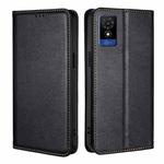 For TCL 501 4G Gloss Oil Solid Color Magnetic Leather Phone Case(Black)