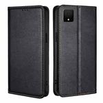 For TCL 502 Gloss Oil Solid Color Magnetic Leather Phone Case(Black)