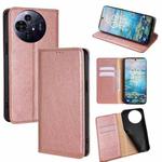 For TCL 50 NxtPaper 5G Gloss Oil Solid Color Magnetic Leather Phone Case(Rose Gold)
