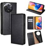 For TCL 60R 5G Gloss Oil Solid Color Magnetic Leather Phone Case(Black)