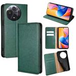 For TCL 60R 5G Gloss Oil Solid Color Magnetic Leather Phone Case(Green)