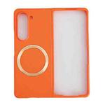 For Samsung Galaxy Z Fold6 Skin Feel Magsafe Magnetic Shockproof PC Phone Case(Orange)