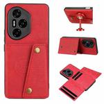 For Honor 300 Pro Double Buckle Card Slots Magnetic Phone Case(Red)