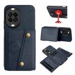 For Huawei nova 14 Pro Double Buckle Card Slots Magnetic Phone Case(Blue)