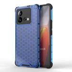 For vivo iQOO Neo8 Shockproof Honeycomb PC + TPU Phone Case(Blue)