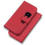 For Motorola Moto G31 Cartoon Buckle Horizontal Flip Leather Phone Case(Red)