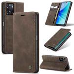 CaseMe 013 Multifunctional Horizontal Flip Leather Phone Case For OPPO A57 4G Global/A57S 4G Global/A77 4G Global/A57e 4G/A77s (Coffee)