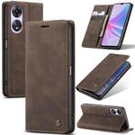 For OPPO A78 CaseMe 013 Multifunctional Horizontal Flip Leather Phone Case(Coffee)