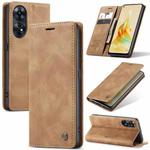 For OPPO Reno8 T 4G CaseMe 013 Multifunctional Horizontal Flip Leather Phone Case(Brown)