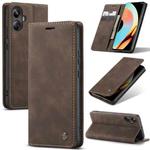 For Realme 10 Pro+ CaseMe 013 Multifunctional Horizontal Flip Leather Phone Case(Coffee)