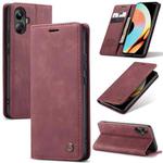 For Realme 10 Pro+ CaseMe 013 Multifunctional Horizontal Flip Leather Phone Case(Wine Red)