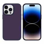 For iPhone 14 Pro Liquid Silicone MagSafe Phone Case(Dark Purple)