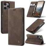 For Xiaomi Redmi 12 4G / 12 5G／Note 12R CaseMe 013 Multifunctional Horizontal Flip Leather Phone Case(Coffee)