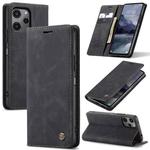 For Xiaomi Redmi 12 4G / 12 5G／Note 12R CaseMe 013 Multifunctional Horizontal Flip Leather Phone Case(Black)