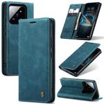 For Xiaomi 14 CaseMe 013 Multifunctional Horizontal Flip Leather Phone Case(Blue)