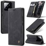 For Xiaomi 14 CaseMe 013 Multifunctional Horizontal Flip Leather Phone Case(Black)