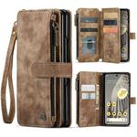 For Google Pixel Fold CaseMe C30 Multifunctional Leather Phone Case(Brown)