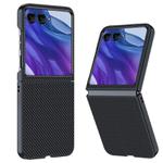 For Motorola Razr 60 Ultra Ultra-thin Carbon Fiber Texture Printing Phone Case(Black)