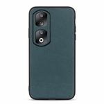 For Honor 90 Pro Lambskin Texture Genuine Leather Phone Case(Green)