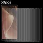 For Sharp Aquos Sense 7 Plus 50pcs 0.26mm 9H 2.5D Tempered Glass Film