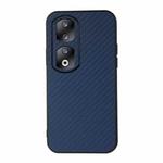 For Honor 90 Pro Carbon Fiber Texture Shockproof Phone Case(Blue)