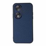 For Honor 90 Carbon Fiber Texture Shockproof Phone Case(Blue)