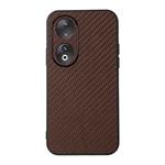 For Honor 90 Carbon Fiber Texture Shockproof Phone Case(Brown)