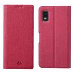 For Sharp Aquos Wish 3 ViLi DMX Series Shockproof TPU + PU Leather Magnetic Attraction Horizontal Flip Case(Rose Red)