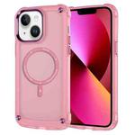 For iPhone 13 Skin Feel TPU + PC MagSafe Magnetic Phone Case(Transparent Pink)