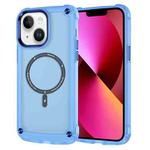 For iPhone 13 Skin Feel TPU + PC MagSafe Magnetic Phone Case(Transparent Blue)