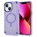 For iPhone 13 Skin Feel TPU + PC MagSafe Magnetic Phone Case(Transparent Purple)