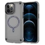 For iPhone 12 Pro Max Skin Feel TPU + PC MagSafe Magnetic Phone Case(Transparent Black)