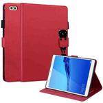 For Huawei MediaPad C5 8.0 2020 Cartoon Buckle Leather Tablet Case(Red)