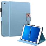 For Huawei MediaPad C5 10.1 Cartoon Buckle Leather Tablet Case(Blue)