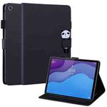 For Lenovo Tab M10 HD Gen 2 Cartoon Buckle Leather Tablet Case(Black)