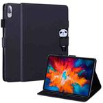 For Lenovo Tab P11 Pro Cartoon Buckle Leather Tablet Case(Black)