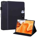 For Lenovo Tab M10 Plus X606F Cartoon Buckle Leather Tablet Case(Black)