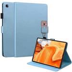 For Lenovo Tab M10 Plus X606F Cartoon Buckle Leather Tablet Case(Blue)