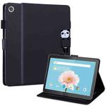 For Lenovo Tab M10 HD 10.1 Cartoon Buckle Leather Tablet Case(Black)