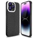 For iPhone 14 Pro Max Hollow Heat Dissipation TPU Phone Case(Black)