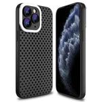 For iPhone 11 Pro Hollow Heat Dissipation TPU Phone Case(Black)