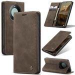 For Huawei Mate 60 CaseMe 013 Multifunctional Horizontal Flip Leather Phone Case(Coffee)