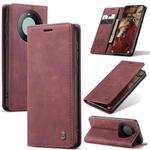 For Huawei Mate 60 Pro / 60 Pro+ CaseMe 013 Multifunctional Horizontal Flip Leather Phone Case(Wine Red)