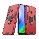 For Huawei P smart 2020 PC + TPU Anti-fall Protective Case with Ring Holder(Red)