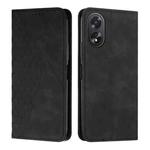 For OPPO A38 / A18 Diamond Splicing Skin Feel Magnetic Leather Phone Case(Black)