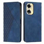 For OPPO A59 Diamond Splicing Skin Feel Magnetic Leather Phone Case(Blue)