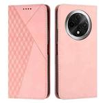 For OPPO A3 Pro Diamond Splicing Skin Feel Magnetic Leather Phone Case(Rose Gold)