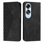 For OPPO A60 4G Diamond Splicing Skin Feel Magnetic Leather Phone Case(Black)