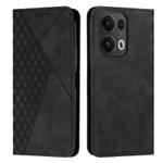 For OPPO Reno13 Pro Global Diamond Splicing Skin Feel Magnetic Leather Phone Case(Black)